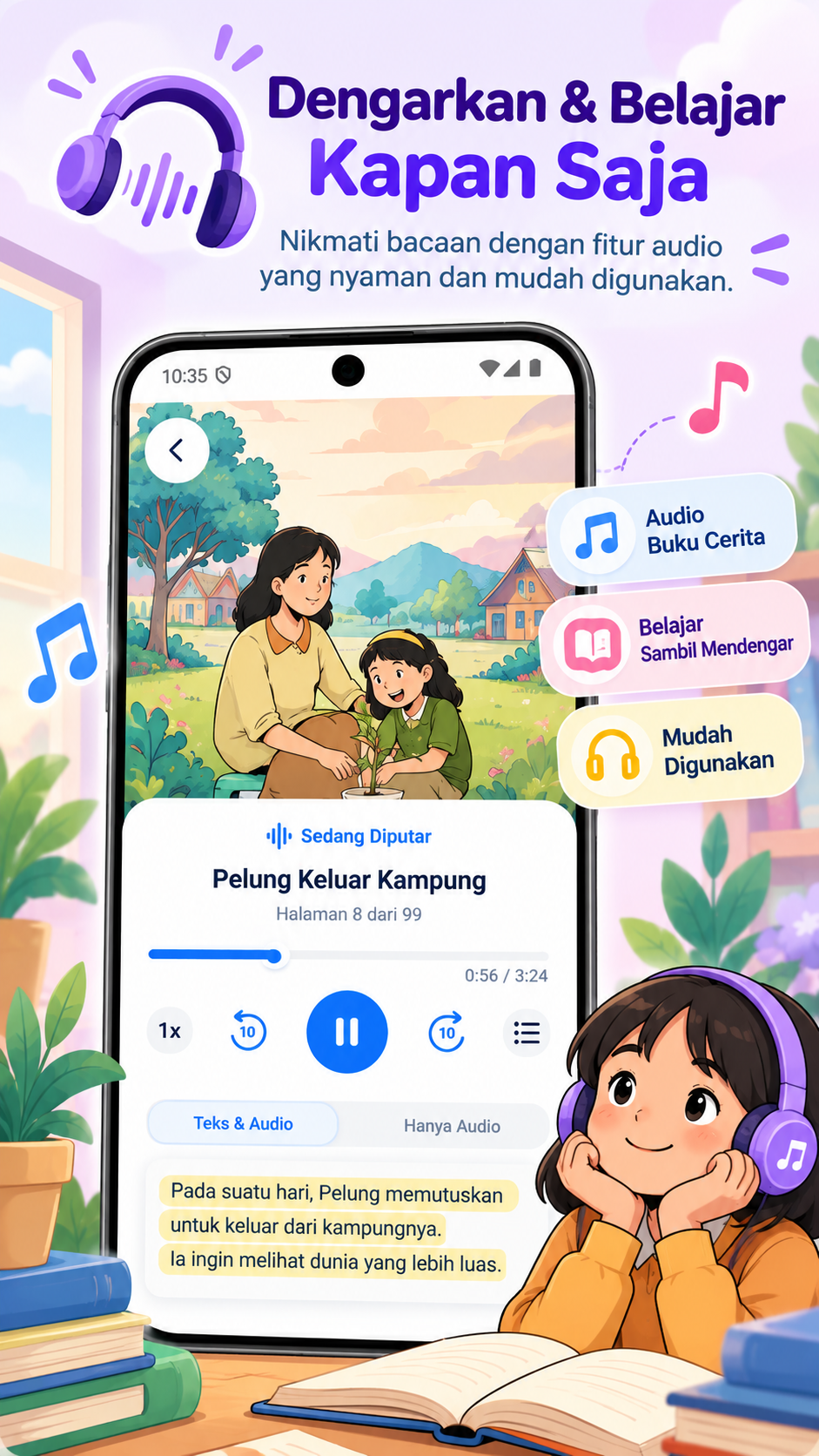 Audiobook Edukatif - Dengarkan & Belajar Kapan Saja